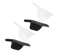 TOVINANNA 4 pièces Haircut Face Cover With Handle Hair Spray Shield And Barber Face Cover For Hair Dye Protection For Stylist And Transparent