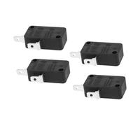 TOVINANNA 4 pièces Interrupteur Porte Micro-ondes Noir Contacteur Porte Remplacement Facile Limite Haute Température Micro-switch sans Levier pour Sécurité Cuisine