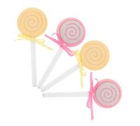 TOVINANNA 4 Pièces Lollipop Shaped Double Sided Foot Skin Remover Calluses Remover Tool Ergonomic Foot File For Exfoliating Dead Skin And Hands