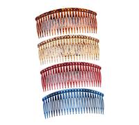 TOVINANNA 4 Pièces Lot De Peignes à Cheveux Forme De Dents Pinces à Cheveux Résine De Mariage Et Diy