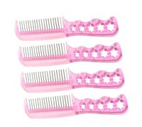 TOVINANNA 4 pièces Lot de Peignes à Dents Acier pour Perruques Brosse Démêlante pour Coiffure Femme Peigne Métallique pour Entretien et Stylisme des Perruques