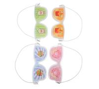TOVINANNA 4 Pièces Masque Gel Réfrigérant pour Yeux Compresses Glacées Fatigue pour Gonflements Rides pour Adultes