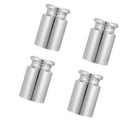 TOVINANNA 4 pièces Poids de Calibrage Acier Chromé Kit pour Étalonnage Balance de Précision Résistant Corrosion Adapté pour Balances Numériques