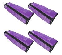 TOVINANNA 4 Pièces Protection Anti-mouches pour Pattes de Cheval en Nylon Pourpre, Design Amovible et Entretien Facile, pour L'été Protection en Écurie