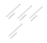 TOVINANNA 4 pièces Stylos Marqueurs Étanches pour Tatouage et Maquillage Permanent Pointes Fines pour Dessin Précis Couleurs Blanc Noir Rouge Stylo Marqueur Professionnel pour Peau et