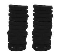 TOVINANNA 40 Élastiques à Cheveux Noirs Taille B, Cordons Souples et Élégants pour Femmes et Filles, Accessoires Décoratifs Flexibles pour Coiffures Quotidiennes et Sorties, Lot Pratique