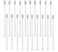 TOVINANNA 40pièces Broches à Boutonnière Droites Transparentes de Épingles à Corsage avec Capuchon de Sécurité pour Couture les Bijoux Costumes