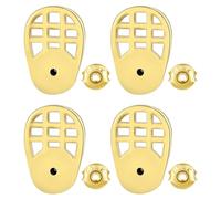 TOVINANNA 4ensemble Lot de Supports Boucles Oreilles Plaqué Or Stabilisateurs Fermoirs Sécurité pour Puces Pendantes Lourdes Répartiteurs Poids Anti-affaissement