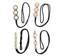 TOVINANNA 4pièces Accessoires Pour Chignons Diy Outil De Coiffure Support Pour Chignon Accessoire De Cheveux Perles Coiffe Facile à Utiliser