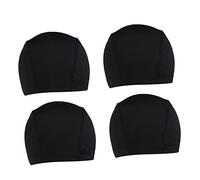 TOVINANNA 4pièces Bonnet Élastique Pour Perruque Cagoule Extensible Respirant Capuchon De Pour Cheveux Adapté Pour Types De Cheveux