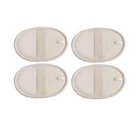 TOVINANNA 4pièces Lot de Éponges de Douche Luffa Naturel Exfoliantes pour Corps pour Voyages et Usage Quotidien