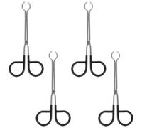 TOVINANNA 4pièces Pince Multiple Acier Inoxydable pour Moxa Outil de Précision avec Long Manche Lot de Pinces de Sécurité pour Manipulation de Bâtonnets et Cônes de Moxibustion