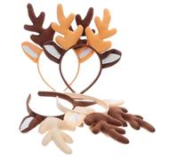 TOVINANNA 4pièces Serre-tête Renne avec Oreilles de Renne Joli Accessoire de Noël pour Adultes pour Cosplay et Fêtes