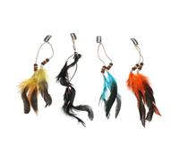 TOVINANNA 4pièces Set De Barrette Plumes Vintage Boho Pour Femmes Accessoires De Cheveux Faits Main Pour Costumes Et Gypsy Élégance Et Chic