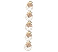 TOVINANNA 5 Pièces Fleur De Poignet Filles Être Mariage Pour Van Faire La Fête Groupe Décoration De Mariée Corsage Célibataire Bracelet Fleur Cornités De Bracelet Acrylique
