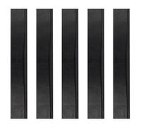 TOVINANNA 5 pièces Lame en Caoutchouc Noir Remplacement Caoutchouc pour Raclette Vitre 25cm x 2cm Remplacement de Raclette Nettoayge Menage Verre