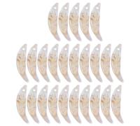 TOVINANNA 50 Breloques Pendentifs en Plastique Forme Dents de Loup 40X10 MM pour Création Bijoux DIY Colliers Bracelets Porte-Clés Accessoires Loisirs Créatifs