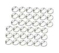 TOVINANNA 50pièces Lot De Bases Rondes Vierges Pour Broches Plateaux De Badge Identification Accessoires De Bricolage Pour Cartes Nominatives Et Étiquettes
