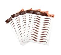TOVINANNA 5feuilles Sourcils Autocollants Faux Sourcils Marron Kit Maquillage Transferts