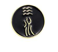 TOVINANNA 5pièces Broches Chinoises Alliage Ornements Lettres Cinq Éléments Broches Esthétiques Pour Vêtements Et Sac Symboles Et Énergie Positive Accessoires Mode Unisexes