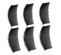 TOVINANNA 6 Pièces Accessoires cheveux peigne 20 dents hairpin barrettes accessoire femme hair pin hair topper bijoux épingle à cheveux de mariée peigne à cheveux de mariage coiffe de mariée