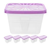 TOVINANNA 6 Pièces Boîte de Déshumidification Réutilisable en Plastique, Facile à Remplir et Portable, pour Placard et Armoire L'humidité