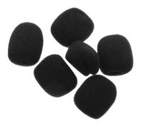 TOVINANNA 6 pièces Bonnettes Mousse Anti-vent pour Micro Cravate et Casque Protection Compacte Résistante Au Vent pour Enregistrements Professionnels et Vlogging