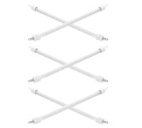 TOVINANNA 6 Pièces Élément Chauffant Chauffage Rapide et Distribution Uniforme à Tube de Quartz Infrarouge Blanc pour Bureau et Poste de Travail