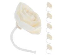 TOVINANNA 6 Pieces Fleur Sola pour Diffuseur de Parfum d'Ambiance - Tete de Fleur de Cameliaen Papier de Riz 7cm avec Meche en Coton, Recharge de Diffusion Naturelle pour HuilesEssentielles