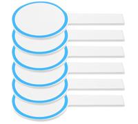 TOVINANNA 6 pièces Lot de Tableaux Blancs Effaçables à Sec Pagaies Portables Simple Face pour Score et Vote Tableaux Velleda Pratiques pour Juges et Jeux de Société