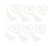 TOVINANNA 6 Pièces Pendentifs Créatifs pour Marque Pages avec Pompon Accessoires de Lecture Élégants et Anniversaire et Souvenirs