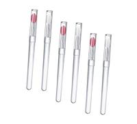 TOVINANNA 6 Pièces Pinceau À Lèvres En Silicone Avec Couvercle Lingettes Brillantes Mascara Masque Blush Palette Doublures Tache À Lèvres Pinceau De Maquillage Outil De Rangement Pinceau