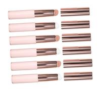 TOVINANNA 6 pièces Pinceaux à Lèvres Silicone avec Capuchon Outils de Maquillage Portables pour Femmes Applicateurs Compacts pour Lèvres Gloss et Crème Faciles à Transporter
