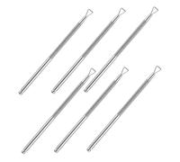 TOVINANNA 6 Pièces Repousse-cuticules Et Embout De Vernis à Ongles Pour Nail Art Racloir à Vernis Gel Prétraitement Dissolvant Pour