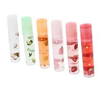 TOVINANNA 6 pièces Set de Gloss à Lèvres Transparente Fruitée Hydratant Lèvres Protège Naturellement Portable