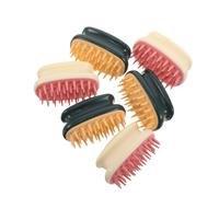 TOVINANNA 6 Pièces Shampoo Brush Soft Tpr Scalp Massager Wide Teeth Comb For Dandruff Removal Wet Dry Use Men Women Relaxing Hair Care