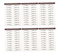 TOVINANNA 6pièces Autocollants Pour Sourcils Réutilisables Tatouages De Sourcils Artificiels Stickers Naturels