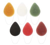 TOVINANNA 6pièces Éponge De Nettoyage Du Visage Pour Exfoliation Douce Et Nettoyage Profondeur Éponge Naturelle Pour Peaux Sensibles Pour Démaquillage Soins Quotidiens