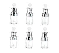 TOVINANNA 6pièces Flacon Verre Avec Pipette Distributeur De Parfum Et Huile Essentielle Récipients Pour Soins Peau Pratique Pour Échantillons Et Fabrication De