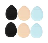 TOVINANNA 6pièces Houppette Maquillage Visage Coussin Cosmétique Poudre Corps Sèche Humide Ruban