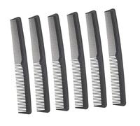 TOVINANNA 6pièces Lot de Peignes Plastique à Double Denture Brosse Ondulée pour Démêler Cheveux Fins et Épais Peignes de Coiffure Portables