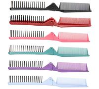 TOVINANNA 6pièces Peignes Pliables à Double Tête Peignes De Voyage Antistatiques Pour Démêler Cheveux Camping Et Activités De Plein Air