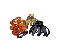 TOVINANNA 6pièces Pince à Cheveux Octopus Plastique Lot De Clips Avec Motifs Noir Brillant Et Écaille Verte Accessoires De Coiffure Et Pour Cheveux Épais Ou Fins