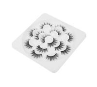 TOVINANNA 7 Paires Faux Cils Fouetter Faire Cils Oeil De Chat Vaporeux Bande Embrasser Les Cils Pré Fait Outils De Beauté Trousse Se Maquiller Vendeur Œil Duveteux Imitation Black