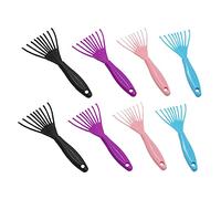 TOVINANNA 8 Pièces Animal De Compagnie Suppression Épurateur De Cuir Chevelu Démêlant Ciseaux De Nez Nettoyant Démaquillant Nettoyage Peignes Mini Brosse à Cheveux Outil De Grattoir Abdos