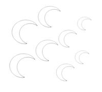 TOVINANNA 8 pièces Anneaux Attrape-rêves Fer Cerceaux DIY Cercles Floraux Lune Résistants pour Artisanat et Décoration