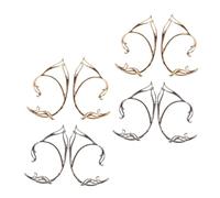 TOVINANNA 8 pièces Elf Ear Non Piercing Earrings Lightweight Alloy Fairy Ear Cuff Set For Women Comfortable Fantasy Jewelry For Parties And Weddings