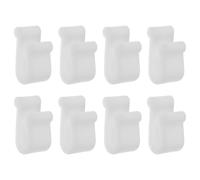 TOVINANNA 8 pièces Lot de Clips Protecteurs pour Couvercles de Four Bumpers Antidérapants Résistants Chaleur pour Rangement et Protection des Ustensiles de Cuisine Clips de Remplacement