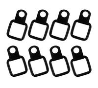 TOVINANNA 8pcs Anneaux D'ancrage Acier Noir pour Coffre de Voiture, Design Compact et Polyvalent, Crochets Robustes pour Accessoires Camion et Remorque