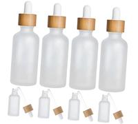 TOVINANNA 8pièces Bouteilles Verre Mat Avec Pipette Flacons Rechargeables Pour Huiles Essentielles Et Cosmétiques Pour Voyage